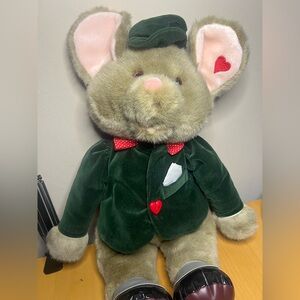 Like New Rare Commonwealth Toys “ Valentine’s Day Gentleman Mouse” Vintage